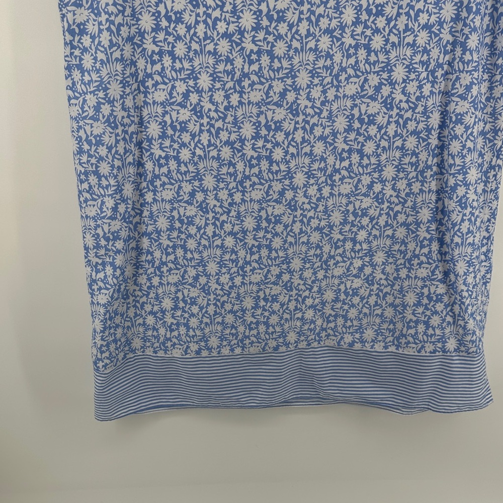 Vineyard Vines Coastal Bohemian Floral Nautical Inspired Blue&White Dress SZXL - Picture 7 of 10